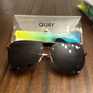 Quay High Key Mini Bronze Tortoiseshell Frame Black Lens
